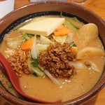 麺場 千代商店 - 北海道味噌 野菜ラーメン バタートッピング