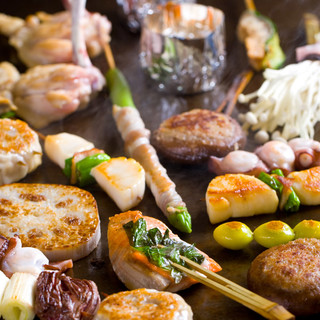 ~ One skewer - Enjoy the four seasons luxuriously in one skewer! ◆Seasonal skewered dishes◆