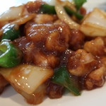 上海料理 縁來家 - 鶏肉の中華みそ炒め　※今週の定食