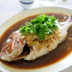 TAIKAN-EN - 鯛の葱、生姜蒸し