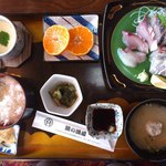 関の漁場 - 関アジ関サバ定食　2300円