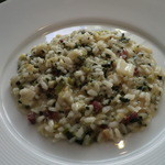 地場産野菜と生ハムのリゾット