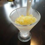 リストランテ カゼッド - ドルチェ1：柚子のグラニテ