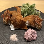 旬菜 おぐら家 - 足赤海老のサクサク揚げ