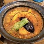 Supaisu Potto - 豚角煮と野菜のカレー 1050円
                        辛さ5番(大辛)