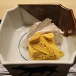 道人 - お造りはうにとまこがれい、そしてえんがわ。