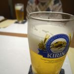 生ビールで乾杯