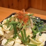 炭火焼肉　えんや 本店 - とんちゃん　二人前　鉄板でいただきます!(^^)!
