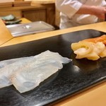 鮨 はしもと - 2019.5.  真子鰈・青柳