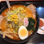 Darumaya - 野菜からしみそラーメン大辛 激辛味噌をトッピング