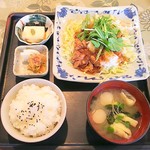 力石中華飯店 - 鶏肉のみぞれ定食