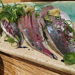 吾作 - 鯵にぎり￥550