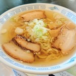 麺処 若武者 弐號店 大正浪漫 ラーメン 名物温泉ぶためし みどり湯食堂 - 会津山塩物語。朝ラーはお得感あり。