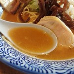 鶏白湯らーめん 鶏吉 - 2019年7月　スープ