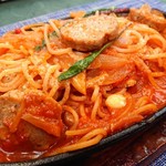 オリーブの風 - 自家製バルクソーセージのスパゲッティナポリタン！美味～！！(^^)d