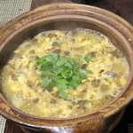 かたつむり - きのこ雑炊