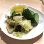 がばちょ - つけ物盛り（300円）