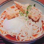 味味香 - ちく天温玉ぶっかけうどん(大盛¥970+税)