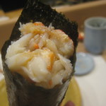 うを徳 - 手巻き（函館産紫雲丹＋蟹）