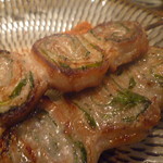 焼鳥　とり和 - 豚しそ巻き