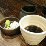 麺場 浜寅 - 蕎麦つゆと薬味