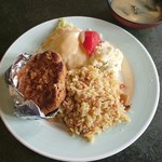 ミラベール - 和ハンバーグとドライカレー（和ハンバーグとドライカレーランチ）