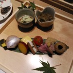 そば割烹 よいん - 「蕎麦前八寸盛り」
