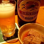 Sushihana - 瓶ビール＆お通し