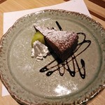そば割烹 よいん - 「越前蕎麦粉のガトーショコラ」