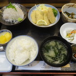 Uo Jiyuu - 刺身とフライのセット定食