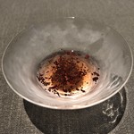茶禅華 - 稚鮎の紅蓼酢。色合いが綺麗。