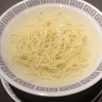 茶禅華 - 一品香葱。鶏と豚肉の合わせスープに極細麺を絡めてサッパリと頂きます。