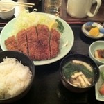 とんかつ石松 - ロースカツ定食(\1500)