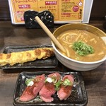 Tampopoo - カレーうどん&ローストビーフ寿司&ちく天付き