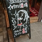 Taverna BARBA - 店主にクリソツな外看板！(笑)