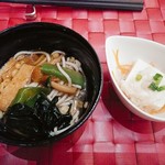 グランカフェ - お口直しの蕎麦。おかわりしたかったけど···腹パンで諦めた