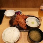 フクラ家食堂 - 新鮮アジフライ御膳&ミニ生ビール