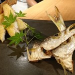 雨ノチ晴レル家 - カマスの一夜干し　炙り＆天ぷら