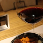 NIKUSYO taku ohira - 佐賀牛ヒレカツ丼　ウニソース　とワイン