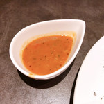 Ayur babe Curry - 別添えのダルスープは飲んでも、カレーに混ぜても(*´∀`)♪