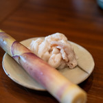 柚木元 - 2019.7 地物のネマガリタケとツキノワグマのシロモツ