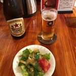 Restaurant ハセクラ - ミニサラダが間違えて提供されました。お支払いはしますと、申し出しましたが、ミスなので、お代は頂けませんと•••こちらも食べてしまったので、お言葉に甘えてご馳走になりました。