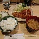 丸一 - 2019年5月　ロースかつ定食（ランチサービス） 1200円