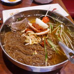 千里香 - 続いてはムルネンミョン（水冷麺）に良く似た冷麺が登場！