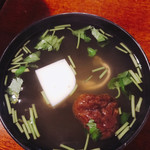 土手の伊勢屋 - 穴子の肝吸い    お吸い物200円