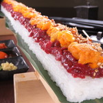 #肉寿司#野菜巻き串#熟成魚 ハッシュタグ 梅田本店