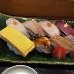 寿司と地魚料理　大徳家 - 本日のおまかせ握り(3000円)の一部