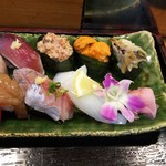 寿司と地魚料理　大徳家 - 本日のおまかせ握り(3000円)の一部