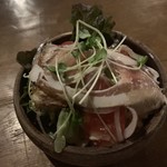 Restaurant Chez Noix - 生ハムとトマトのサラダ（S）（￥730）