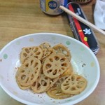 伊勢屋酒店 - レンコンのきんぴら。